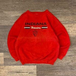 Vintage 1990s Indiana Hoosiers Spellout Crewneck 
Men’s Size XL